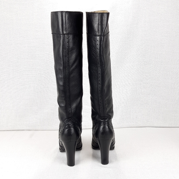 MICHAEL KORS LEATHER TALL HIGH HEELS BOOTS - Picture 7 of 16